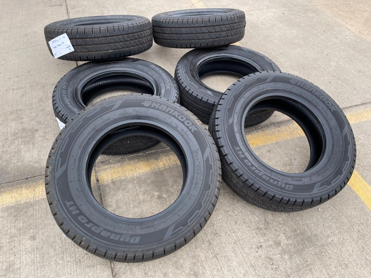 (6) 205/75/16 Hankook Dynapro H/T tires LT 10 ply load range E NEW TAKE OFFS! Texas Truck Tire