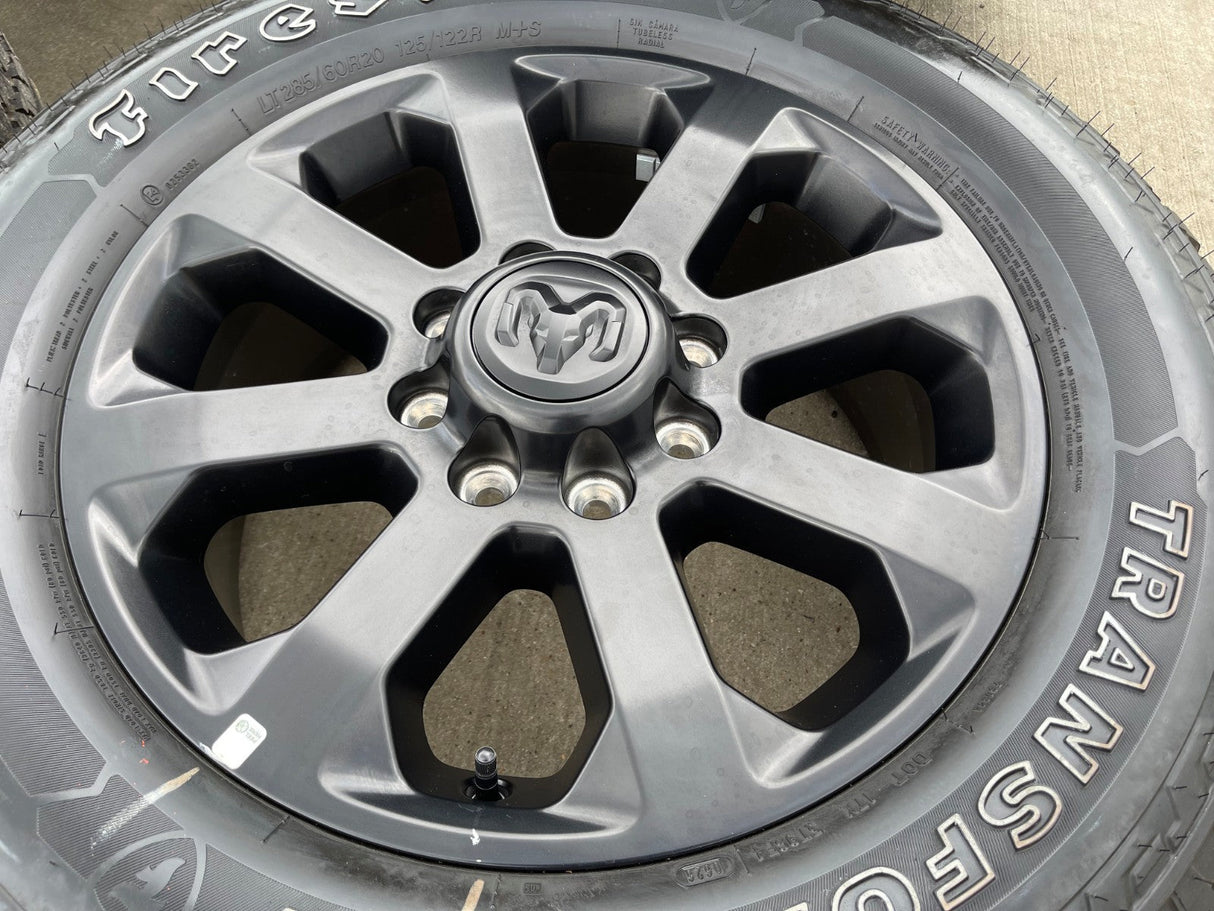 20" Dodge Ram 2500 3500 LARAMIE OEM 2700 wheels rims 2024 2025 2026 2027 NEW Texas Truck Tire