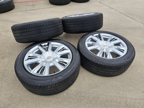 22" Chevy Tahoe RST OEM wheels rims 96951 Silverado Suburban 2023 2024 2025 2026 Texas Truck Tire