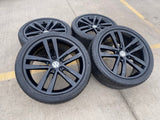 19" VW Passat Golf GTI Jetta OEM Salvador black wheels rims 70002 tires Texas Truck Tire