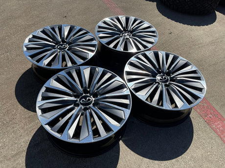 (1) 22" Infiniti QX80 QX56 Nissan Titan Armada OEM 94236 wheel rim 2025 2026 Texas Truck Tire