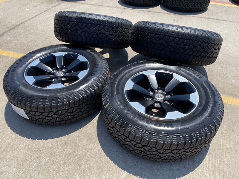 18" Dodge Ram 1500 Rebel Black OEM wheels rims 2671 tires 2024 2025 2026 NEW Texas Truck Tire