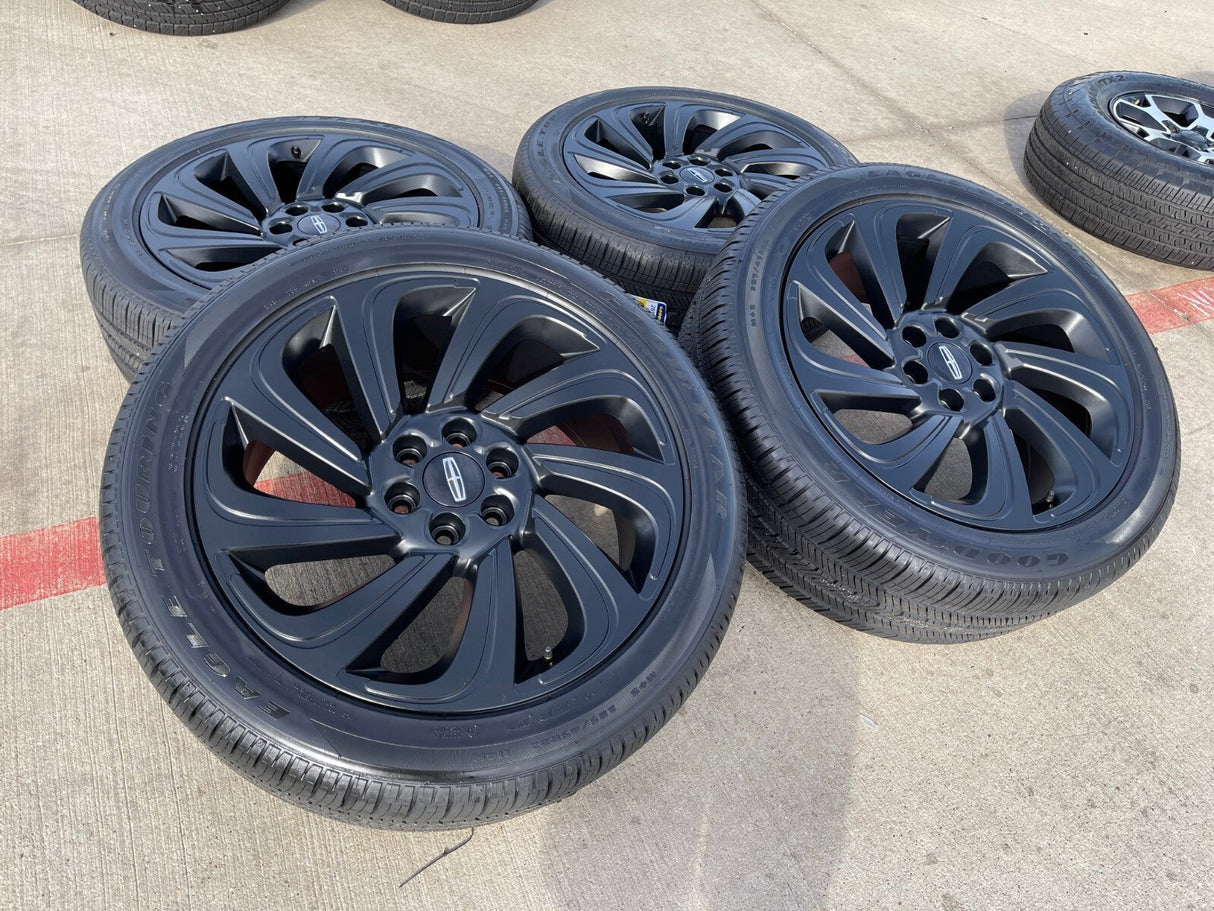 22" Lincoln Navigator OEM rims wheels Black Label 10497 NEW Texas Truck Tire