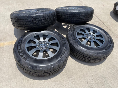 18" Toyota Land Cruiser OEM TRD wheels rims 95952 Tundra Sequoia MICHELIN Texas Truck Tire