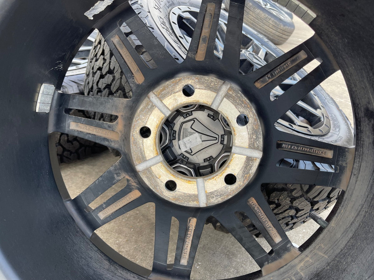 20" Toyota Tundra Sequoia T FORCE TSS TRD OEM black wheels rims 5x150 NEW BFG Texas Truck Tire