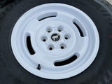 17" Ford Bronco HERITAGE SASQUATCH OEM 10463 wheels rims white 37" BFG NEW Texas Truck Tire
