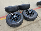 20" Ford F-250 F-350 OEM black Lariat wheels rims 10299 10484 tires DISCOUNTED Texas Truck Tire