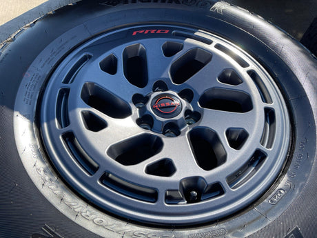 17" Nissan Frontier X-PRO OEM 188183 Desert Runner wheels rims 2025 2026 NEW Texas Truck Tire
