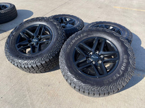 18" Chevy Silverado Tahoe ZR2 black OEM 5911 wheels rims 2024 2025 2026 NEW Texas Truck Tire