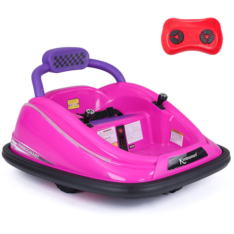 Kimbosmart Electric Bumper Car for Kids - Remote Controlled 360° Spin Ride-On