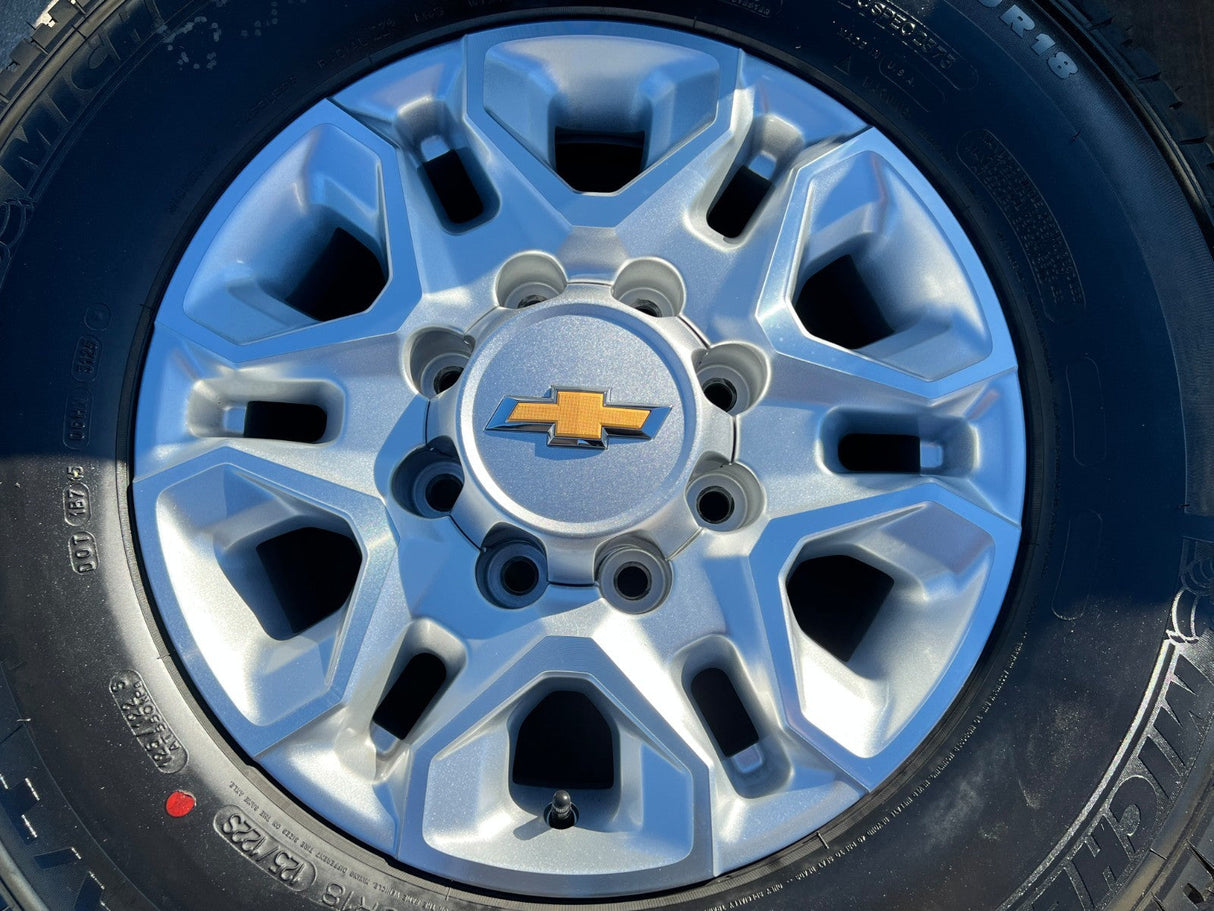 18" Chevy Silverado 2500 3500 OEM 5959 wheels rims MICHELIN LTX A/T2 NEW Texas Truck Tire