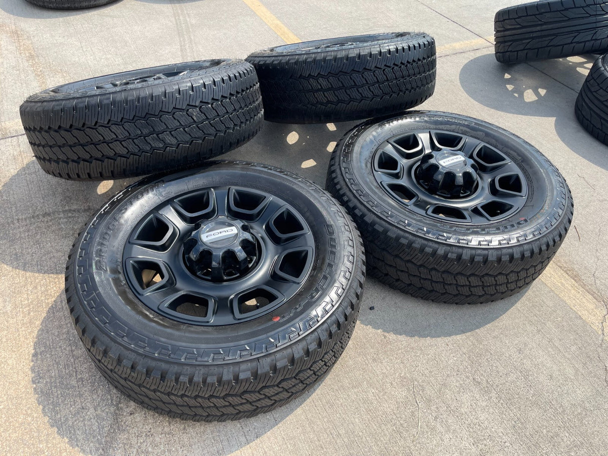 20" Ford F-250 F-350 OEM Lariat Platinum wheels rims 10486 tires 2025 2026 NEW Texas Truck Tire