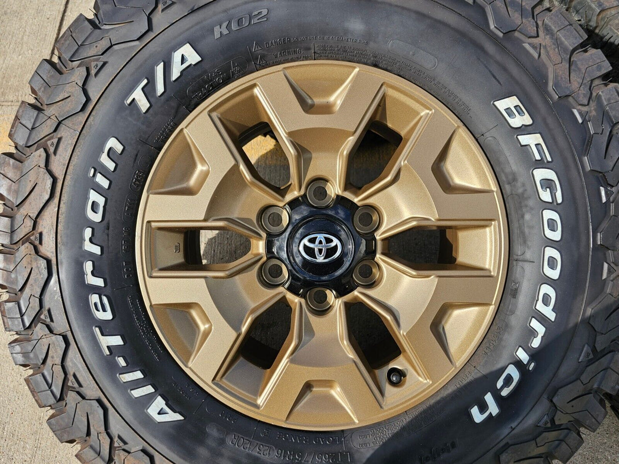 16" Toyota Tacoma TRD wheels rims 75189 OEM 4Runner FJ BFG NEW Texas Truck Tire