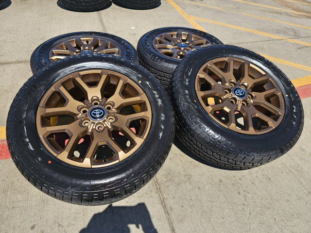 20" Toyota Tundra TSS TRD OEM wheels rims 95359 Sequoia bronze 2025 2026 NEW Texas Truck Tire