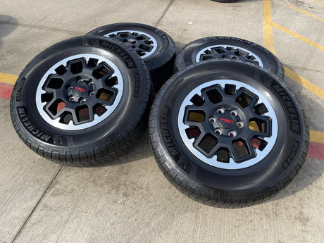 18" Toyota Tacoma 4Runner TRD OEM 94199 wheels rims 2024 2025 2026 NEW MICHELIN Texas Truck Tire
