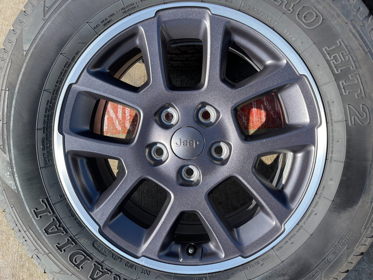 18" Jeep Gladiator Overland OEM wheels rims Wrangler 9241 96494 tires Texas Truck Tire