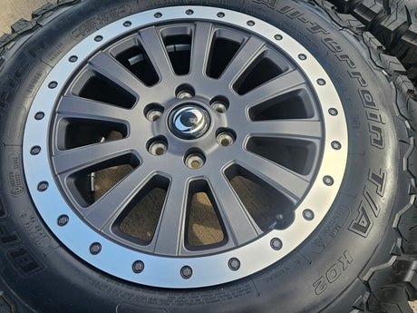 (5) 18" INEOS Grenadier OEM wheels rims beadlock 2023 2024 2025 2026 NEW BFG Texas Truck Tire