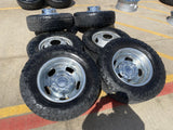 17" Ford F-350 Dually OEM 10477 10478 rims wheels 2023 2024 2025 TOYO A/T3 Texas Truck Tire