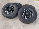 18" GMC Sierra AT4X Chevy Trail Boss 2500 OEM 14136 wheels rims GOODYEAR 35" Texas Truck Tire