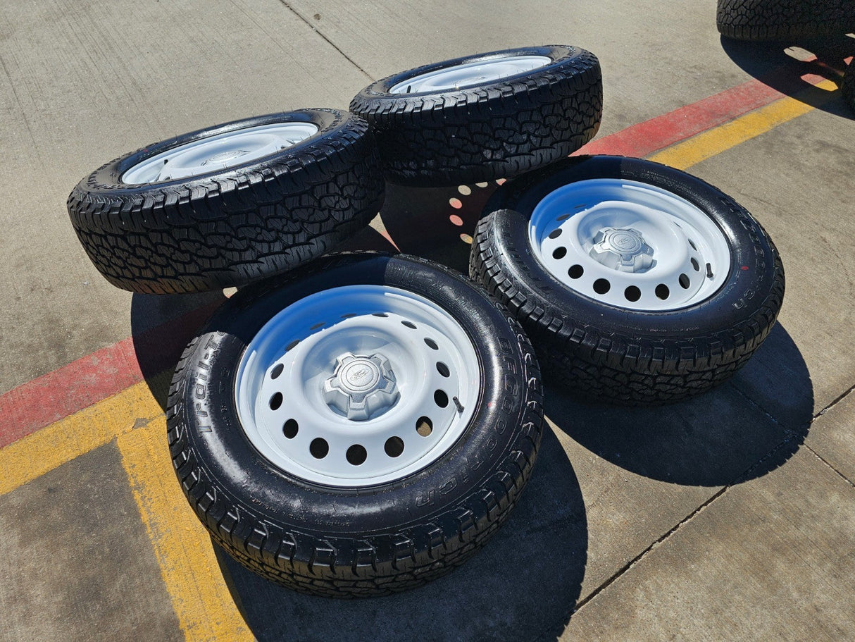 17" Ford Maverick Bronco Sport WHITE rims wheels 10415 OEM NEW BFG A/T Texas Truck Tire