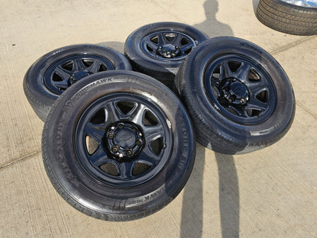 17" Chevy Tahoe PPV OEM Police Package 8111 wheels rims tires FIRESTONE Texas Truck Tire
