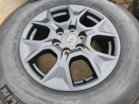 18" Lexus GX550 OEM 10544 wheels rims Land Cruiser Tundra Sequoia NEW MICHELIN Texas Truck Tire