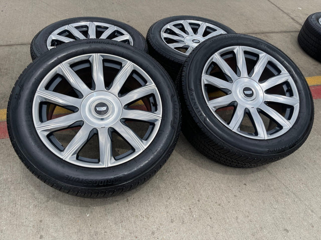 22" Cadillac Escalade Platinum OEM 95078 wheels rims 2024 2025 2026 NEW Texas Truck Tire