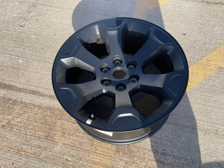 (1) 20" Dodge Ram 1500 OEM Laramie Black 2680 wheel Spare 2022 2023 2024 2025 Texas Truck Tire