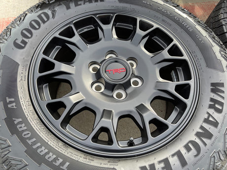 18" Toyota Tacoma 4Runner TRD Pro OEM 95973 wheels rims 2025 2026 GOODYEAR NEW Texas Truck Tire