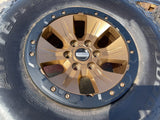 17" Ford F-150 Raptor OEM BEADLOCK 10114 BRONZE rims wheels tires BFG 37" NEW Texas Truck Tire