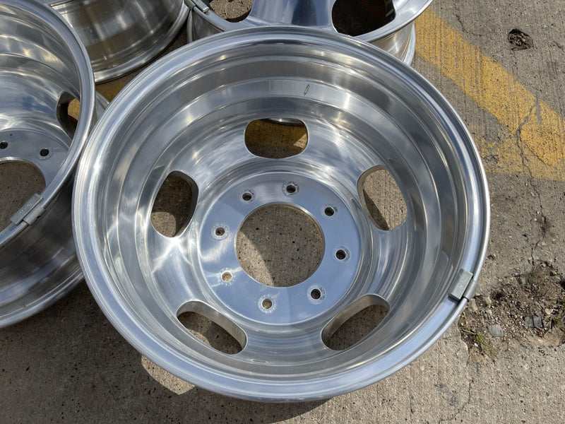 17" Ford F-350 Dually OEM 10477 10478 rims wheels 2023 2024 2025 2026 POLISHED Texas Truck Tire