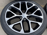 24" GMC Yukon Sierra Chevy Tahoe 1500 OEM replica 5668 wheels rims tires Texas Truck Tire