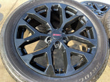 22" GMC Yukon Sierra Chevy Tahoe 1500 OEM replica 5668 wheels rims tires NEW Texas Truck Tire