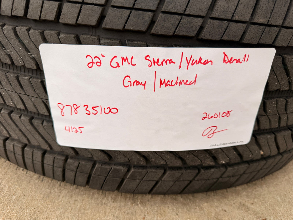 22" GMC Yukon Sierra DENALI OEM wheels rims Tahoe tires 2024 2025 2026 NEW Texas Truck Tire