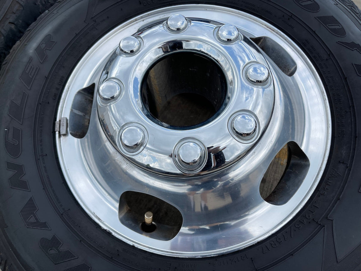 17" Ford F-350 Dually OEM 10477 10478 rims wheels 2023 2024 2025 GOODYEAR Texas Truck Tire