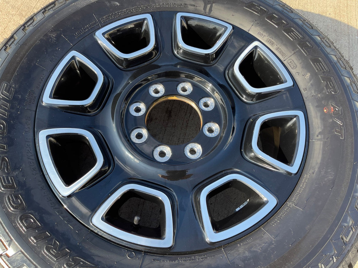 20" Ford F-250 F-350 OEM Lariat Platinum wheel rim 10486 tire 2025 2026 NEW Texas Truck Tire