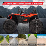 24V 2 Seater Ride on Toy UTV with Remote Control, EVA Tires, 4-Wheel Drive, Electric Car with Music