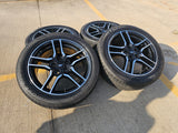 18" Ford Mustang GT OEM BLACK wheels rims 10157 tires 2022 2023 2024 2025 2026 Texas Truck Tire