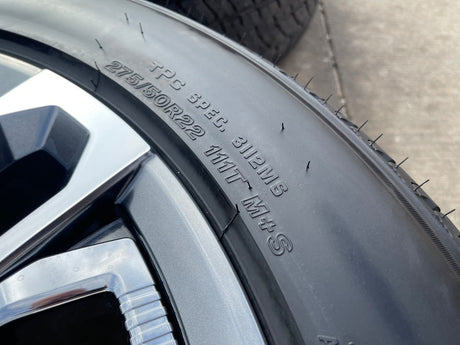 22" GMC Yukon Chevy Tahoe Escalade OEM 95486 wheels rims 2024 2025 2026 NEW Texas Truck Tire