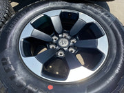 18" Dodge Ram 1500 Rebel Black OEM wheels rims 2671 tires 2024 2025 2026 NEW Texas Truck Tire
