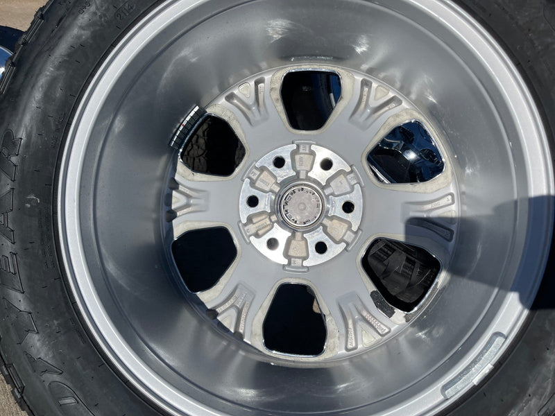 20" Dodge Ram 1500 OEM Laramie CHROME 2680 wheels rims 2025 2026 GOODYEAR NEW Texas Truck Tire
