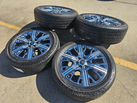 22" Toyota Tundra Sequoia OEM wheels rims 75282 Land Cruiser GX550 CAPSTONE Texas Truck Tire