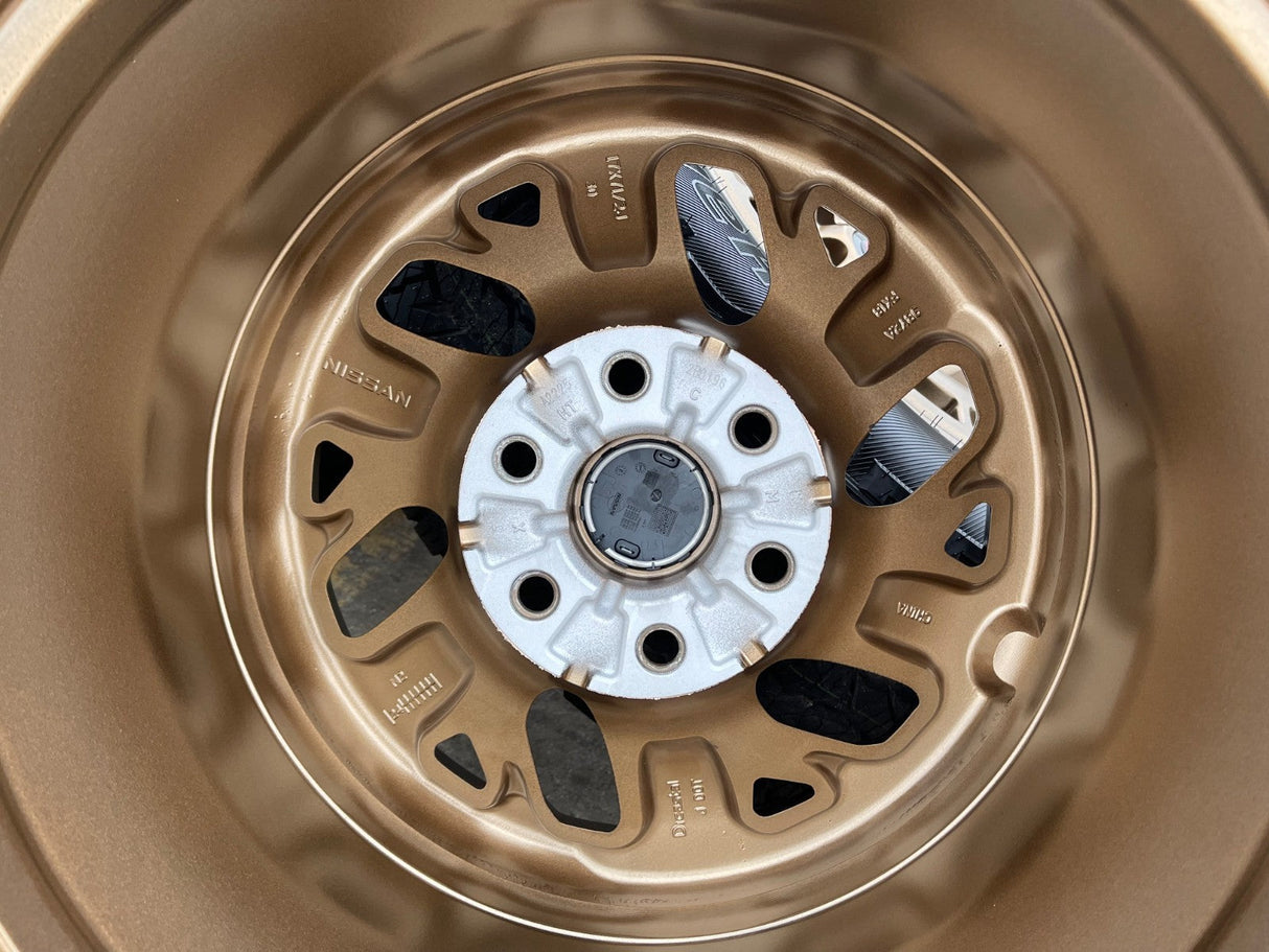 17" Nissan Frontier X-PRO OEM Desert Runner BRONZE wheels rims 2025 2026 NEW Texas Truck Tire