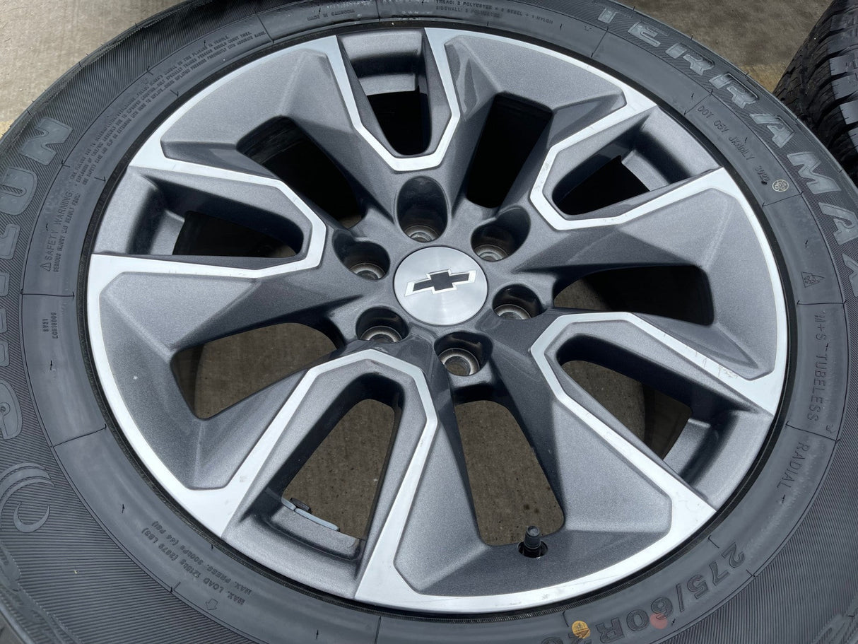 20" Chevy Silverado 1500 Tahoe Suburban OEM 5915 5916 wheels rims 2023 2024 2025 Texas Truck Tire