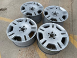 18" 18x8.5 + 18x9.5 Mercedes S550 S600 OEM staggered 65470 65471 wheels rims Texas Truck Tire