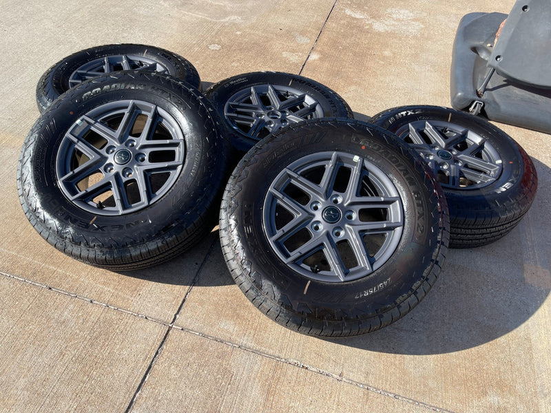 17" Jeep Wrangler Rubicon OEM wheels rims 9324 Gladiator 2025 2026 NEXEN NEW Texas Truck Tire