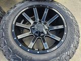 20x10 20" Lethal Off-Road Chevy Silverado Ford F-150 RAM wheels rims 6x139 6x135 Texas Truck Tire