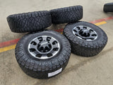 18" Ford F-250 F-350 OEM TREMOR rims wheels 10482 tires NITRO 35" Texas Truck Tire