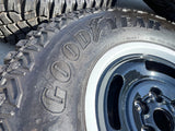 17" Ford Bronco HERITAGE Edition wheels rims white 2025 2026 GOODYEAR 35" Texas Truck Tire