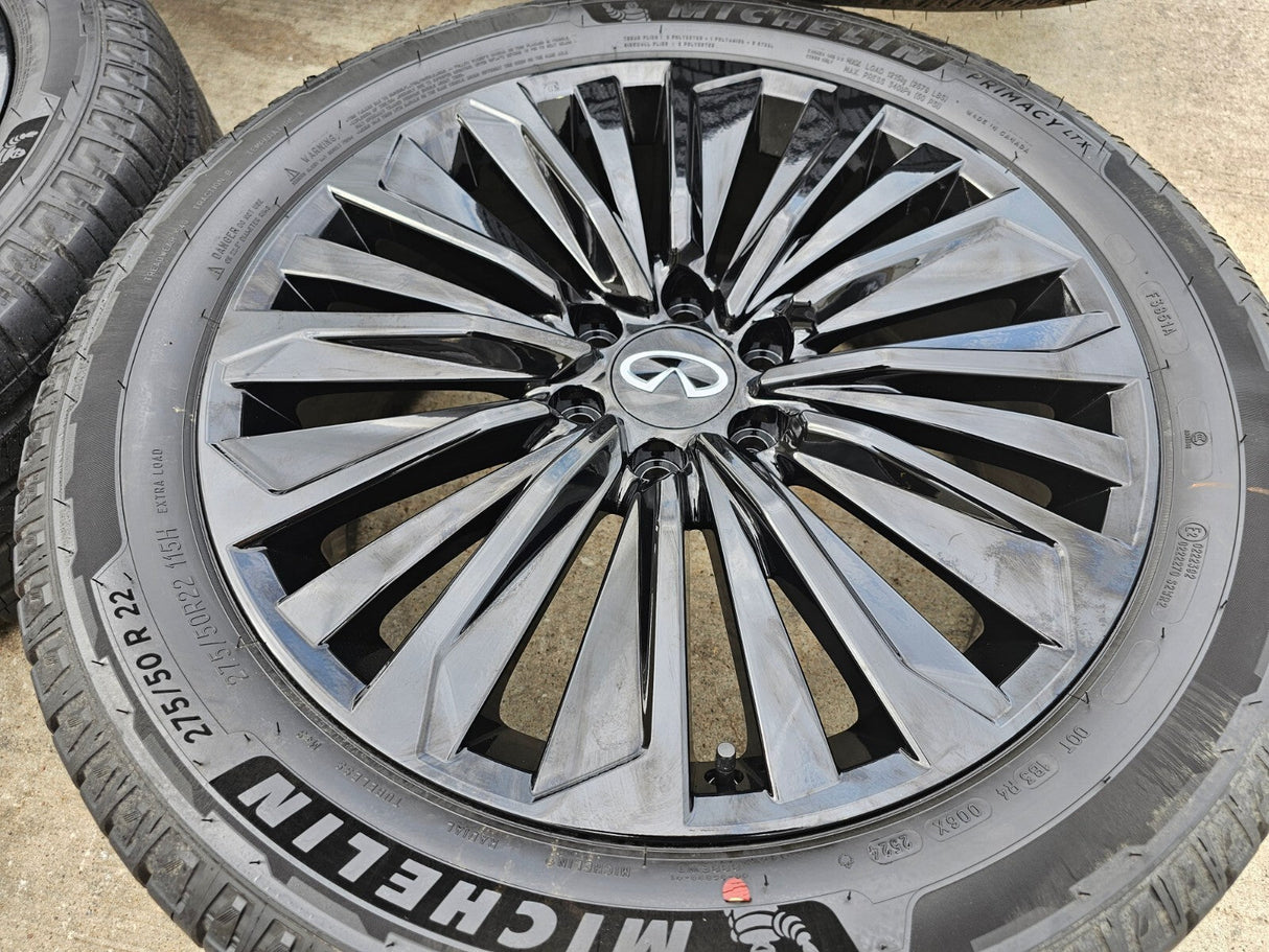 22" Infiniti QX80 QX56 Nissan Titan Armada OEM 94236 wheels rims 2025 2026 NEW Texas Truck Tire